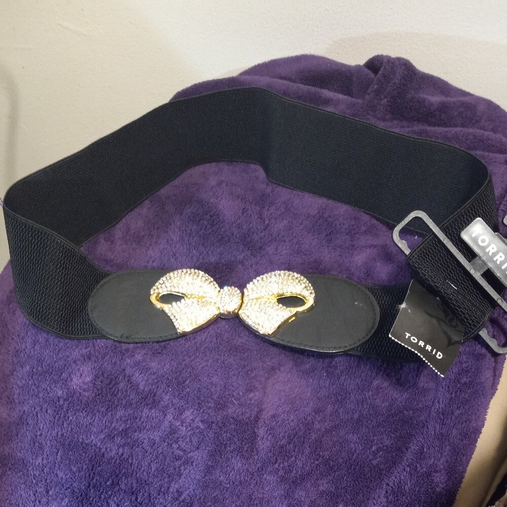 Torrid Stretch Bow Belt NWT